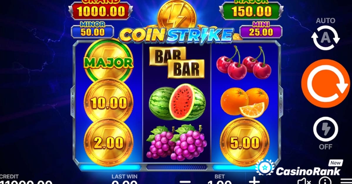 „Playson“ debiutuoja įkvepiančią patirtį su „Coin Strike“: laikyk ir laimėk